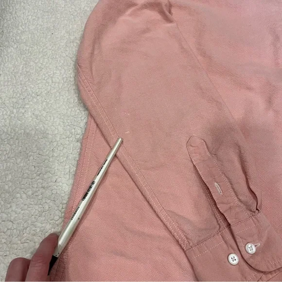 Cabin Creek 100% Cotton Pink Button Down Collared Shirt, Women's Size Large - Picture 8 of 12